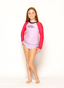 Caloundra Rash Vest - Summertime Lilac Matilda and Clancy