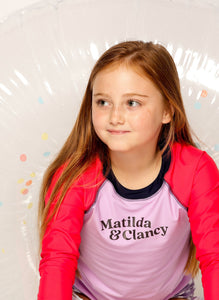 Caloundra Rash Vest - Summertime Lilac Matilda and Clancy