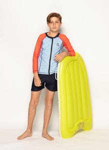 Flinders Rash Vest - Summertime Aqua Matilda and Clancy