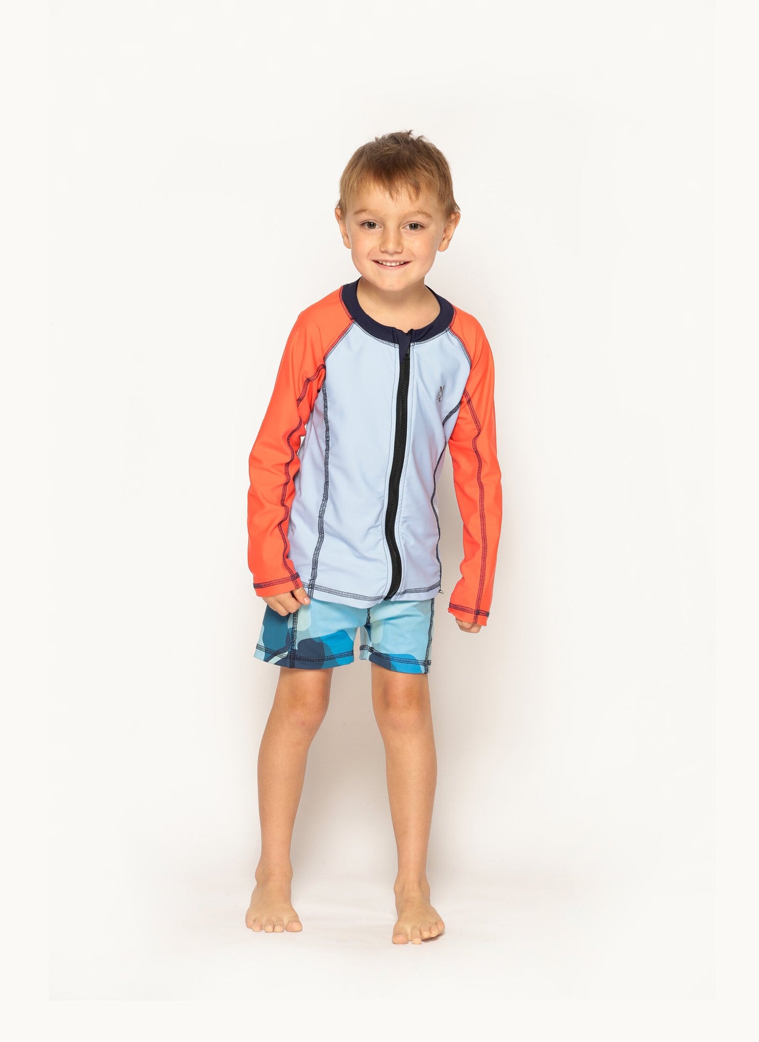Flinders Rash Vest - Summertime Aqua Matilda and Clancy