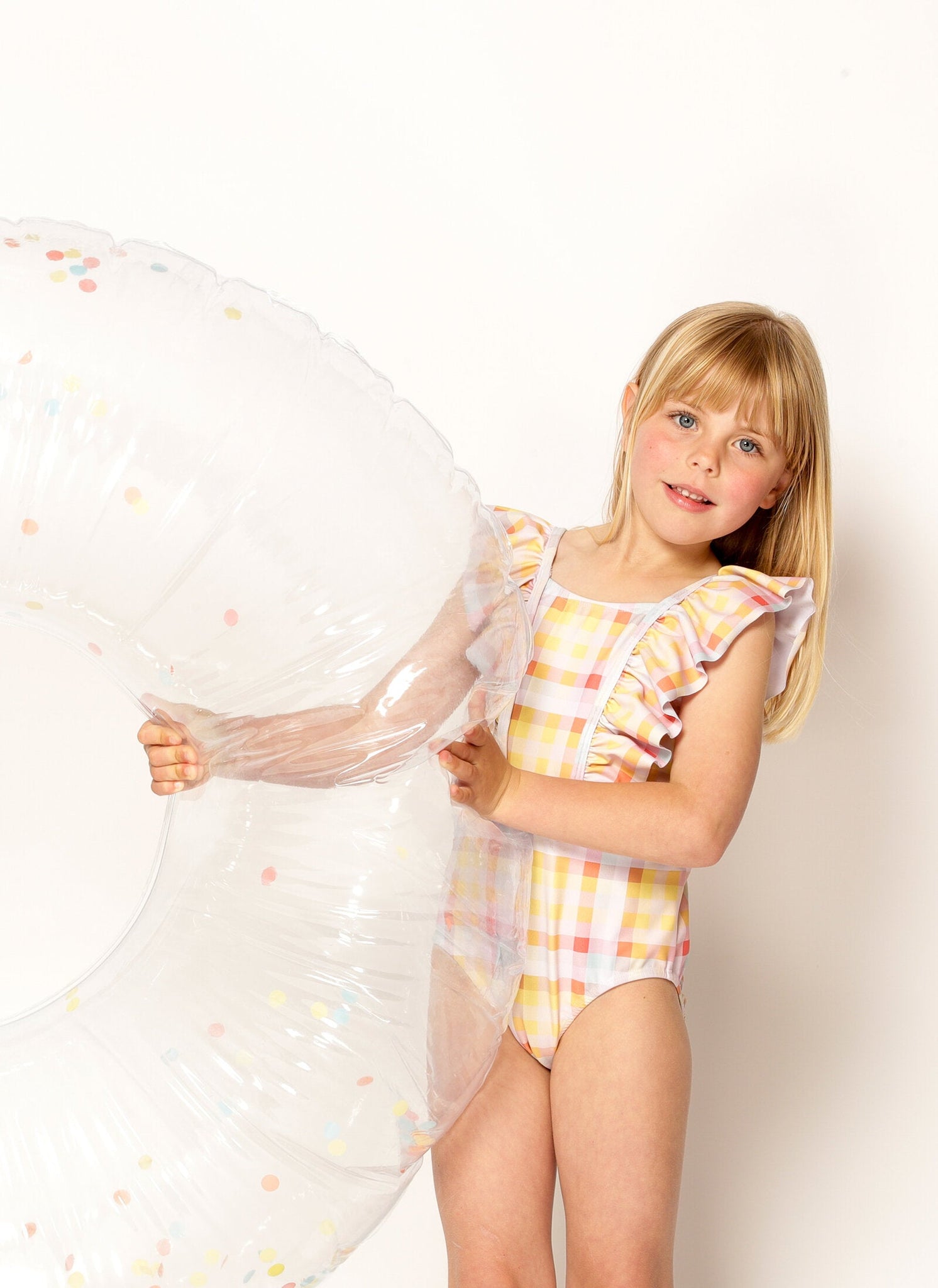 Honeysuckle One Piece - Multi Gingham Matilda and Clancy