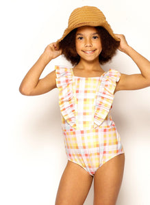 Honeysuckle One Piece - Multi Gingham Matilda and Clancy
