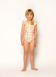 Honeysuckle One Piece - Multi Gingham Matilda and Clancy
