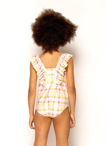 Honeysuckle One Piece - Multi Gingham Matilda and Clancy